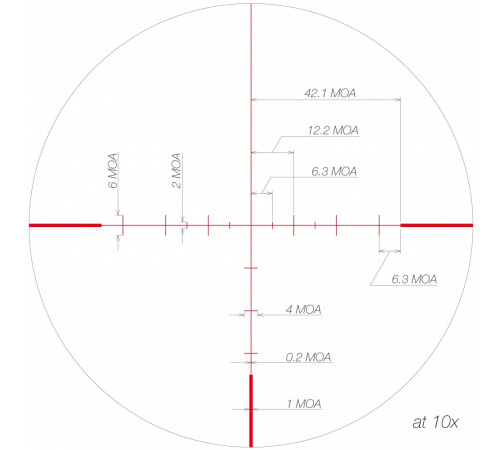 Оптический прицел March 5-32x52 с подсветкой, сетка MTR-FT, клик 1/8MOA (D32V52TI)